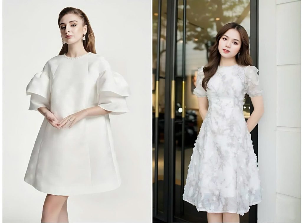 Đầm suông dự tiệc sang trọng 