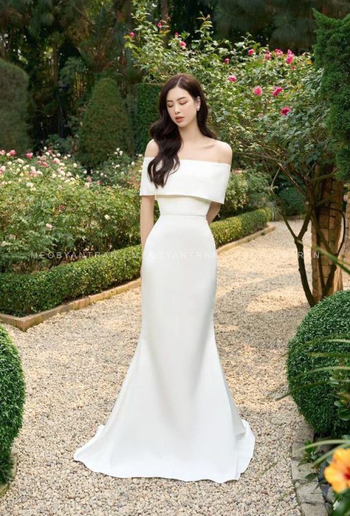 váy cưới đuôi cá Hàn Quốc
