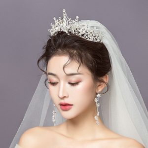 vương miện cô dâu tối giản