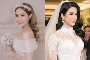 Vương miện cô dâu hở nửa đầu